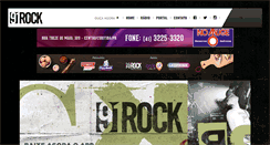 Desktop Screenshot of 91rock.com.br