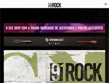 Tablet Screenshot of 91rock.com.br